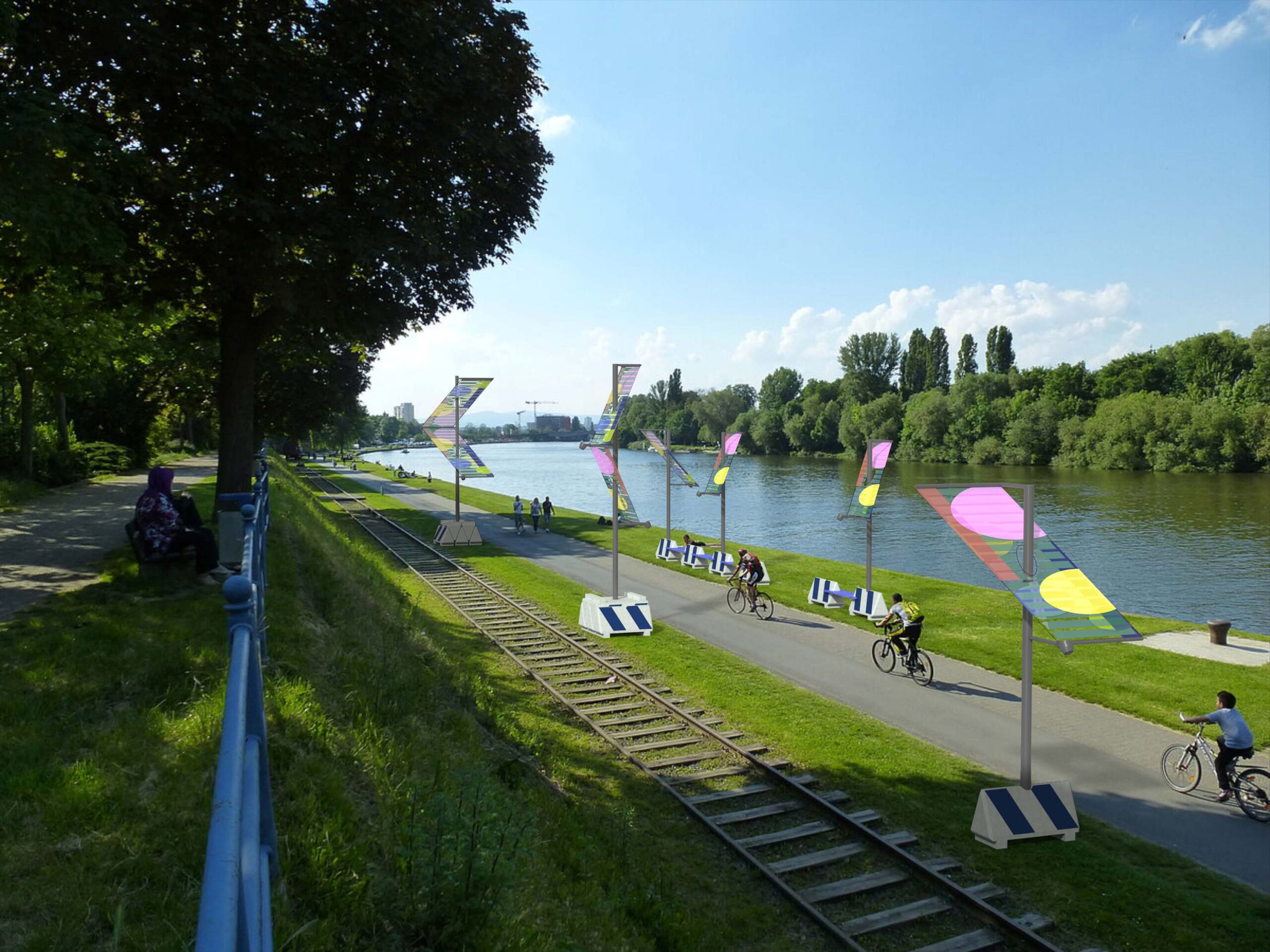 Baukunst - Autarkes Solarleuchtsystem reduziert Lichtverschmutzung am Fahrradweg