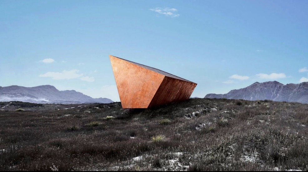 Baukunst - Erdschwarzbox in Tasmanien: Wenn Werbung Weltuntergang spielt