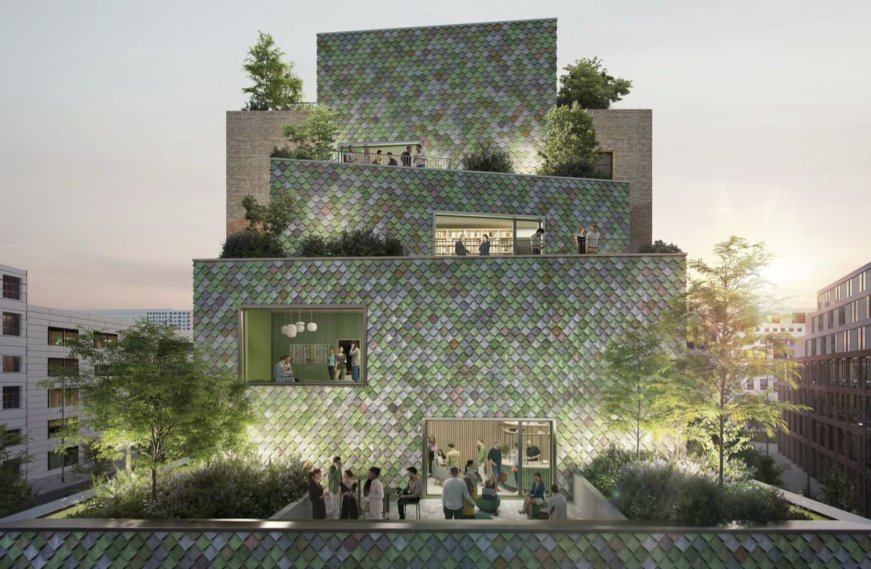 Baukunst - Deutschlands erste Fassade aus recyceltem Plastik entsteht im Münchner Werksviertel