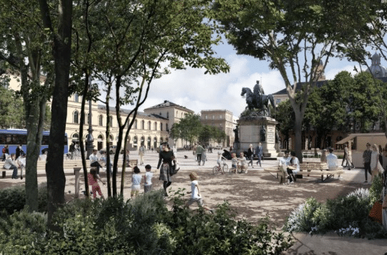Baukunst - Münchens Ludwigstraße wird klimagerechter Saalplatz: Pariser Büro gewinnt Realisierungswettbewerb
